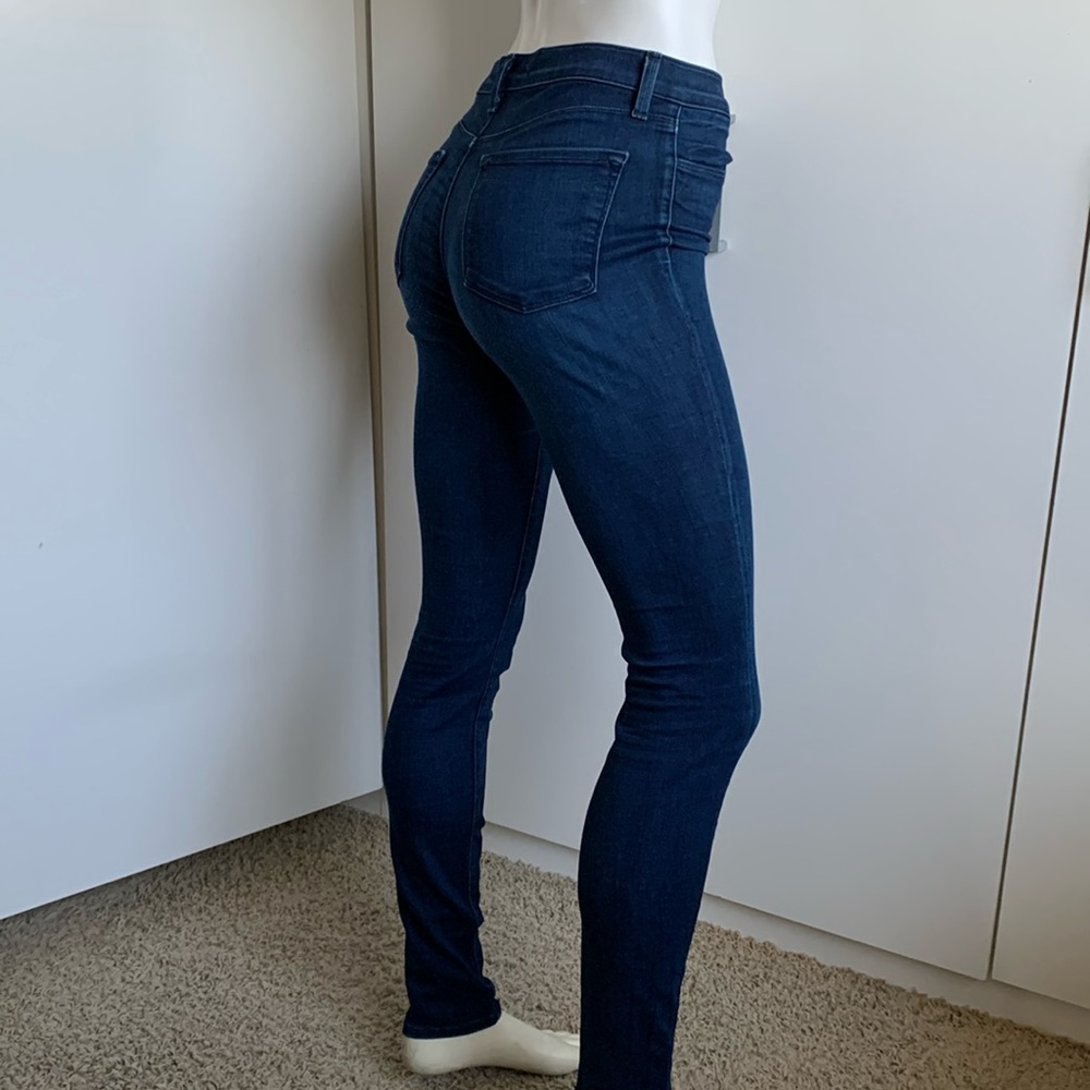 J Brand Maria Supreme size 28 dark wash high rise skinny blue jeans
